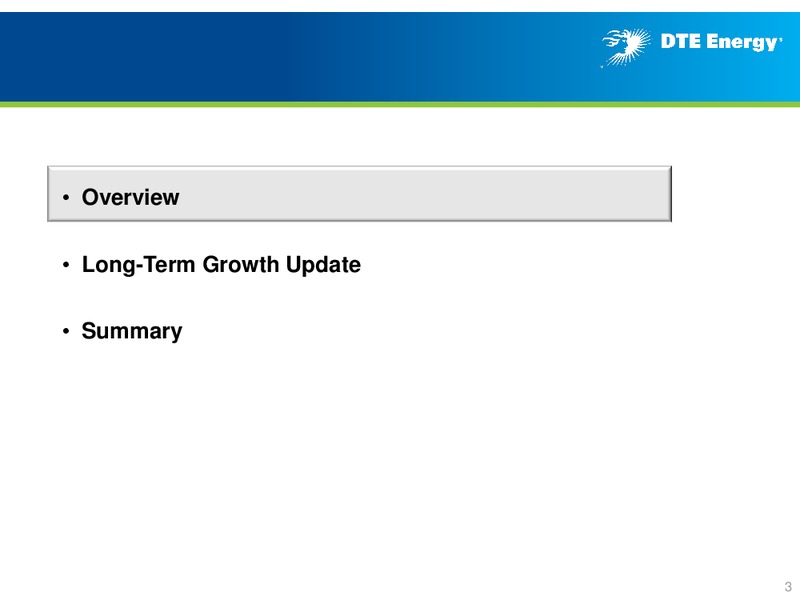 Business Update – DTE Energy Co. – slide 2
