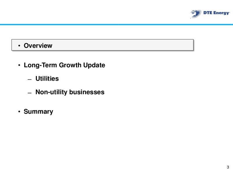 EEI FINANCIAL CONFERENCE – DTE Energy Co. – slide 2