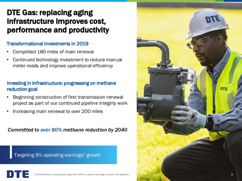Year End 2019 Earnings Conference Call – DTE Energy Co. – slide 9