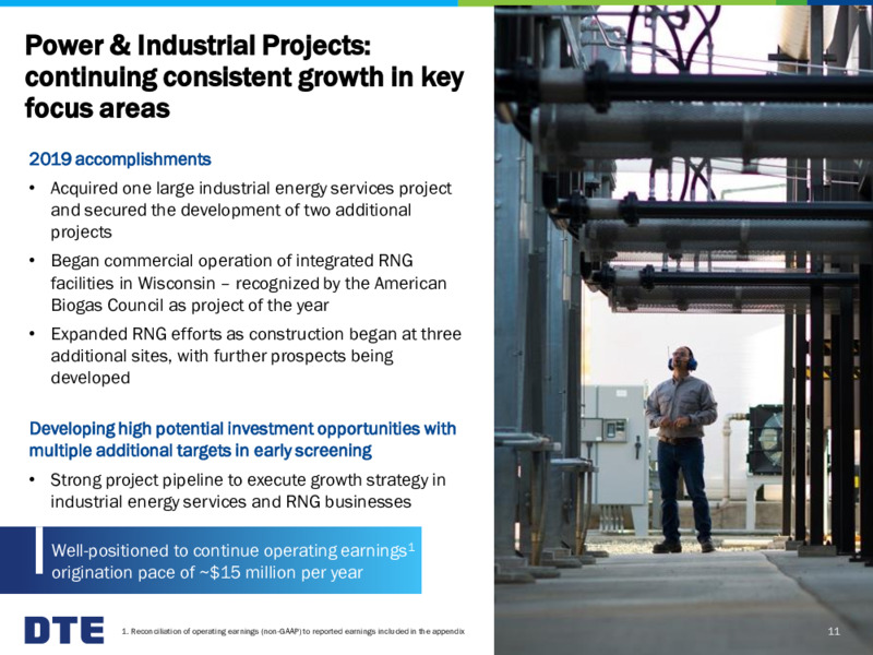 Year End 2019 Earnings Conference Call – DTE Energy Co. – slide 11
