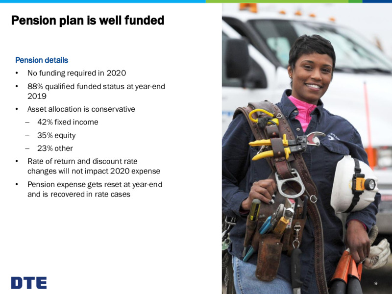 March 2020 Investor Presentation – DTE Energy Co. – slide 9