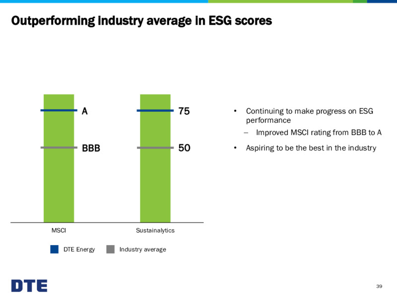 Business Update – DTE Energy Co. – slide 39