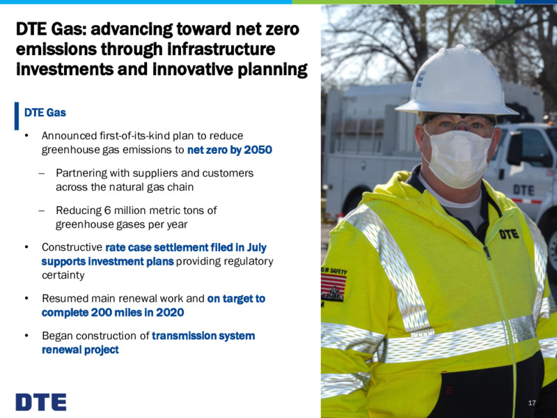 August 2020 Investor Presentation – DTE Energy Co. – slide 17