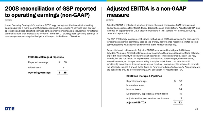 DTE Midstream Spin off – DTE Energy Co. – slide 36