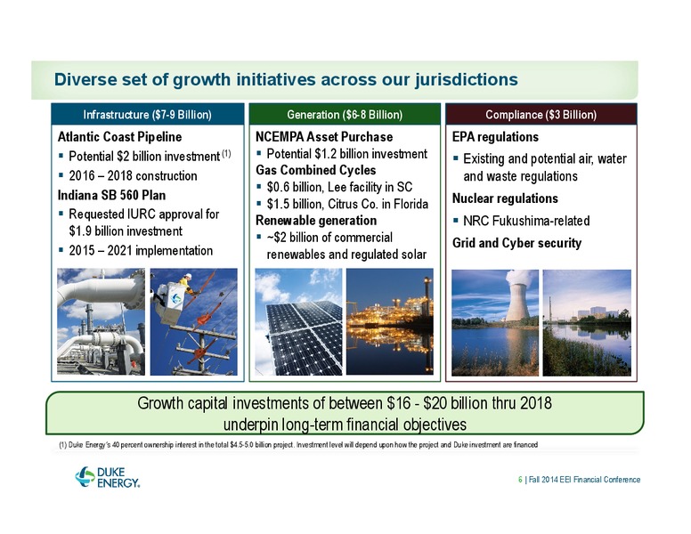 EEI FINANCIAL CONFERENCE – Duke Energy Corporation – slide 6