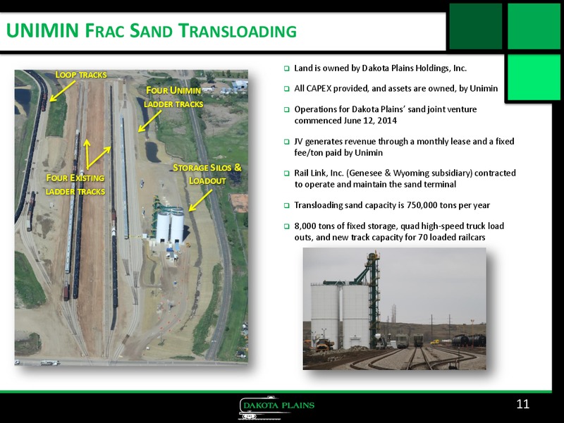 CORPORATE PRESENTATION – Dakota Plains Holdings Inc. – slide 10