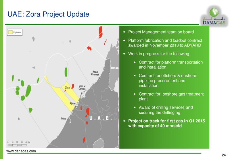 2013 PRELIMINARY RESULTS – Dana Gas – slide 23