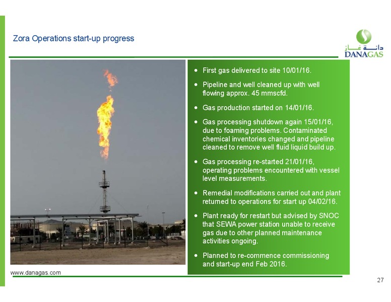 March 2016 Investor Presentation – Dana Gas – slide 21