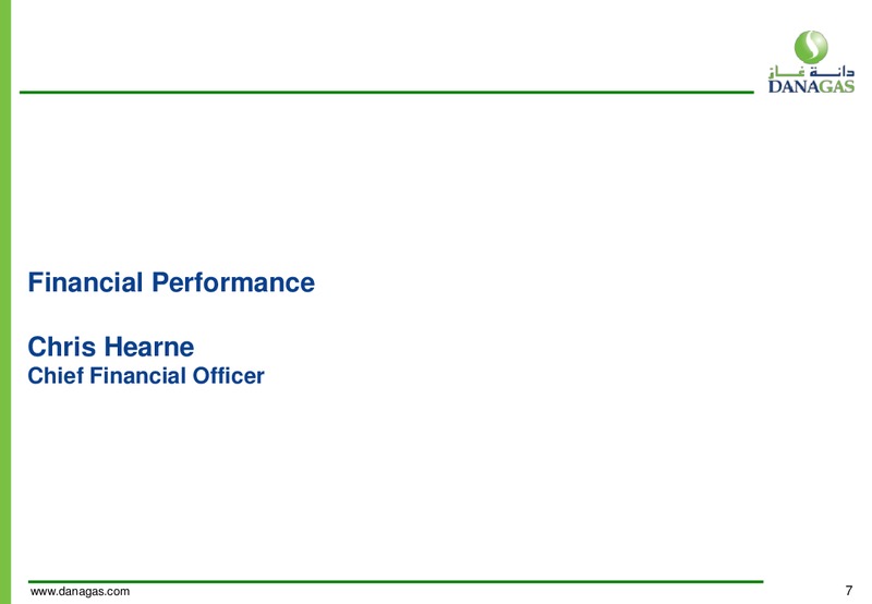 1Q 2016 Financial Results – Dana Gas – slide 6