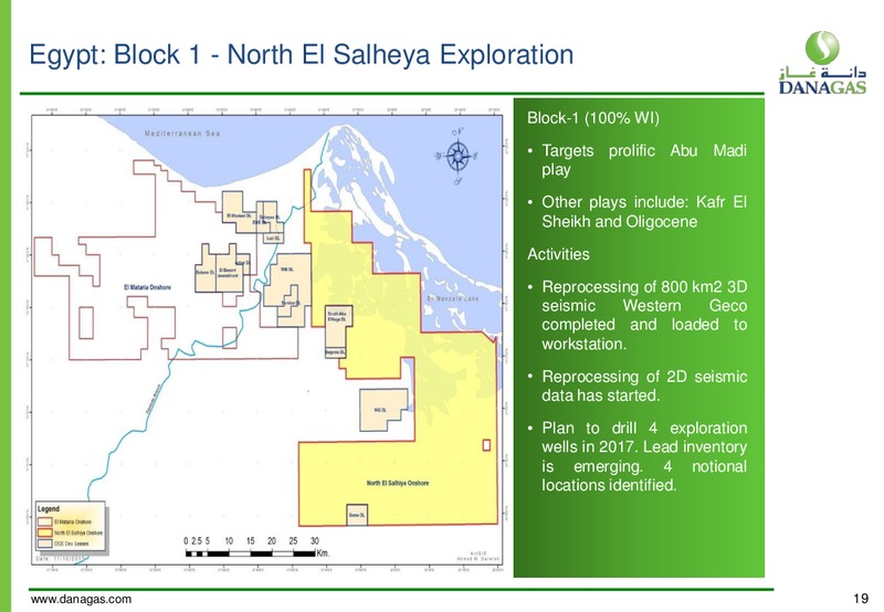 1Q 2016 Financial Results – Dana Gas – slide 18