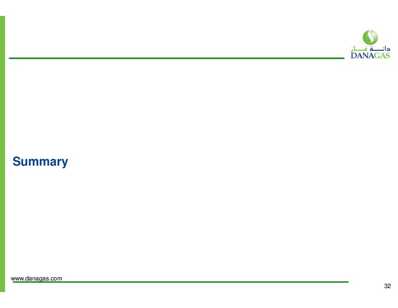 November 2013 Investor Presentation – Dana Gas – slide 31