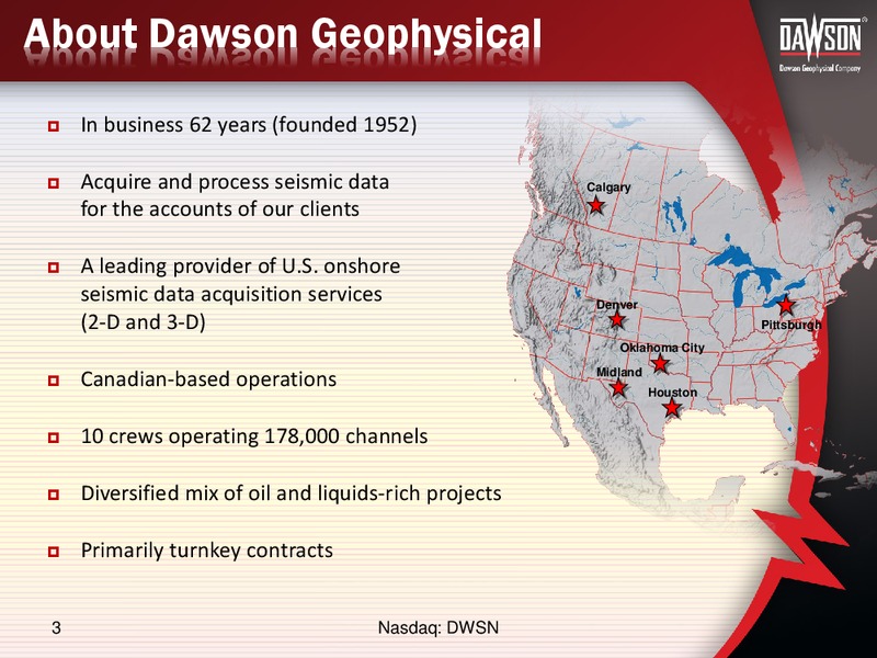 ENERCOM CONFERENCE – Dawson Geophysical – slide 2