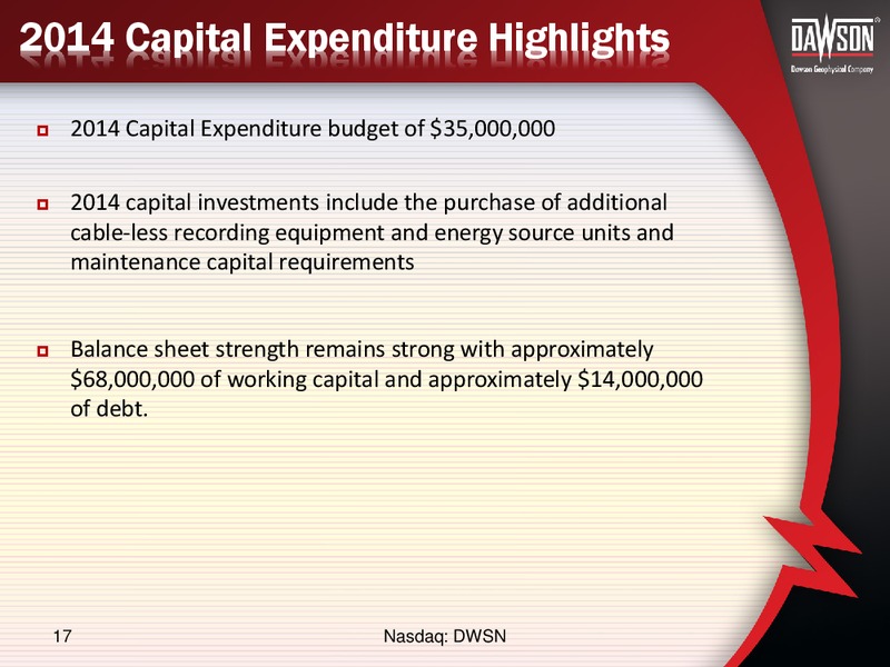ENERCOM CONFERENCE – Dawson Geophysical – slide 15