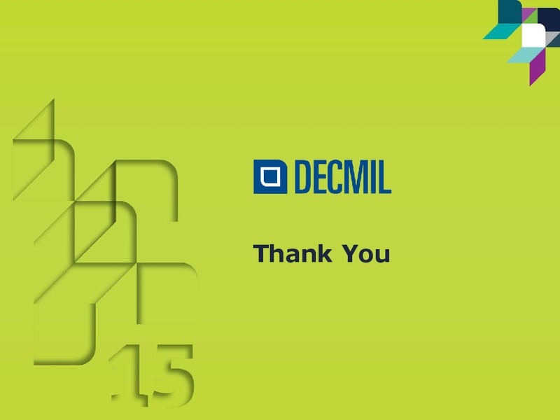 FY15 Annual Results – Decmil – slide 23