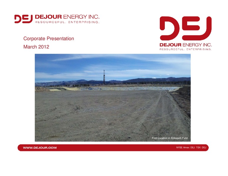 THE 5TH ANNUAL MAXIM GROUP GROWTH CONFERENCE – Dejour Energy Inc. – slide 1