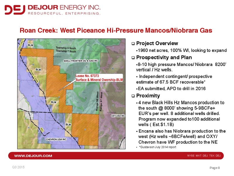 Q3 2015 Results – Dejour Energy Inc. – slide 7