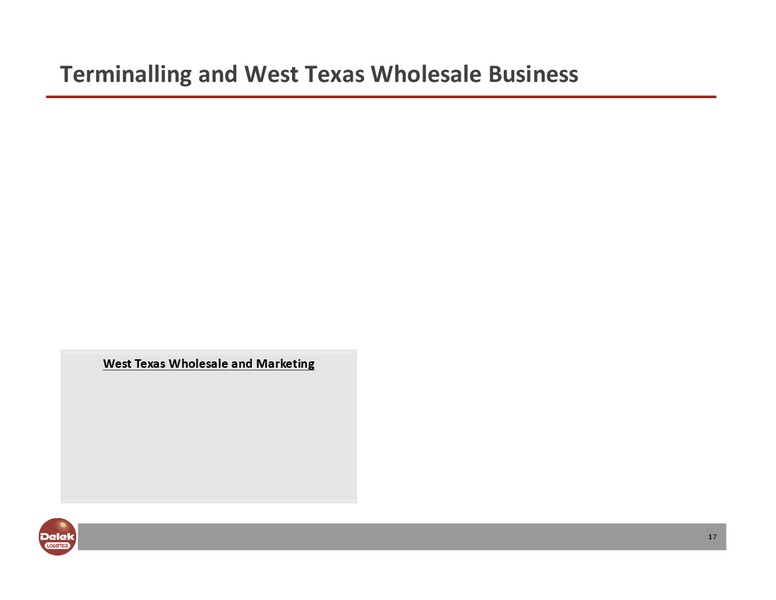August 2015 Investor Presentation – Delek Logistics Partners, LP – slide 16