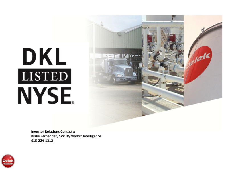 September 2020 Investor Presentation – Delek Logistics Partners, LP – slide 29
