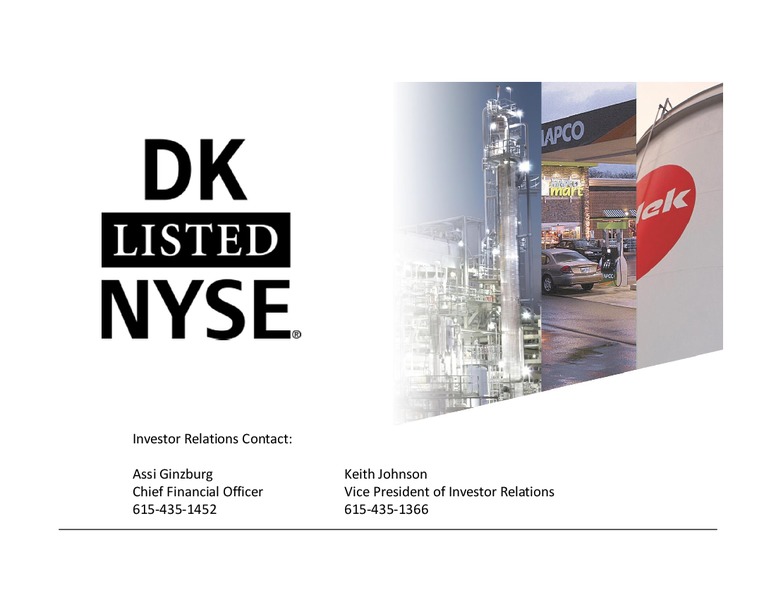 MAY 2015 INVESTOR PRESENTATION – Delek Us Holdings – slide 35