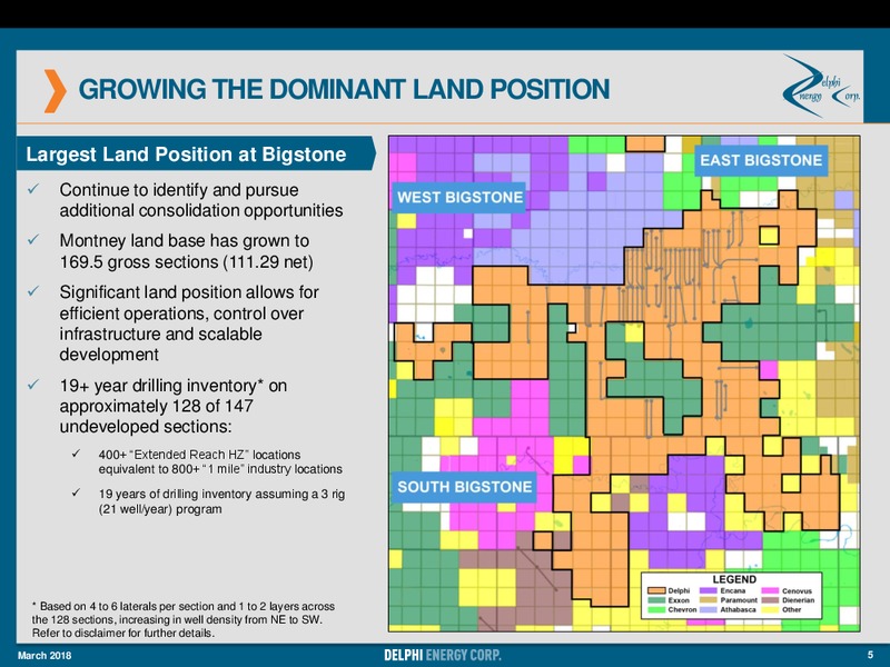 March 2018 Corporate Presentation – Delphi Energy Corp. – slide 5