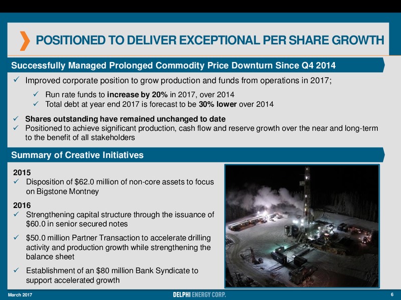 March 2017 Corporate Presentation – Delphi Energy Corp. – slide 5