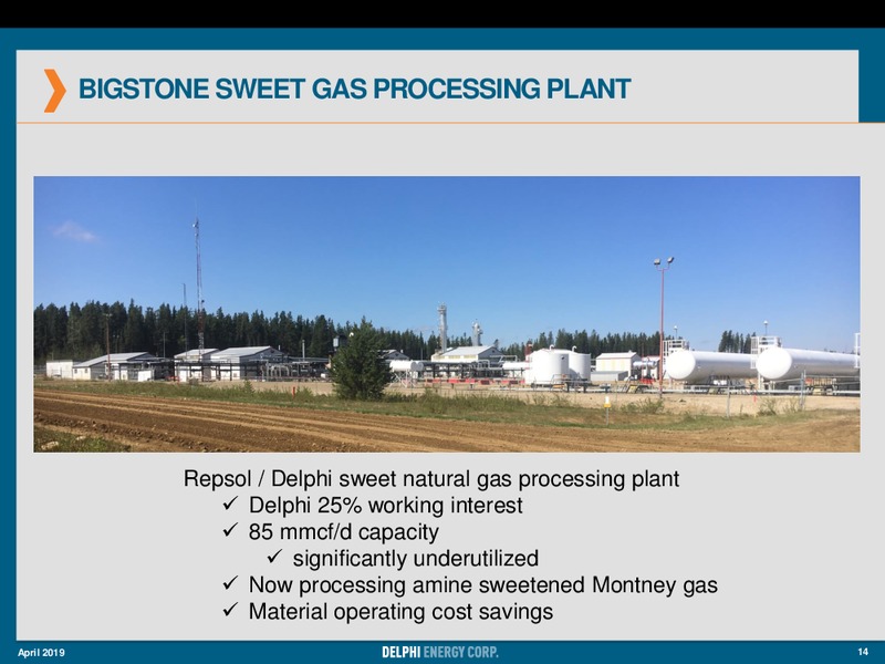 April 2019 Corporate Presentation – Delphi Energy Corp. – slide 14