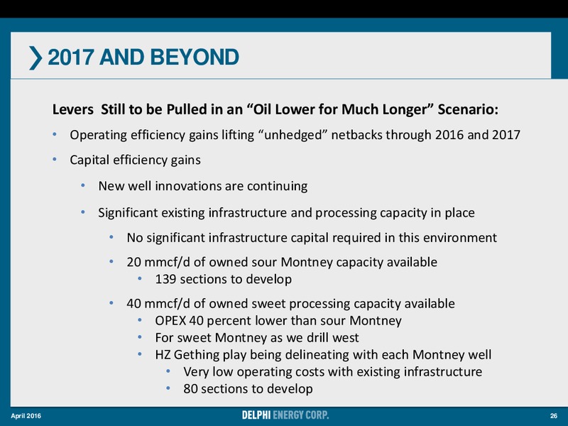 April 2016 Corporate Presentation – Delphi Energy Corp. – slide 25