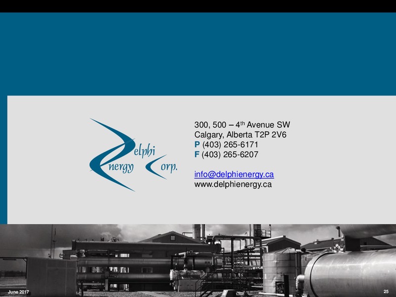 June 2017 Investor Presentation – Delphi Energy Corp. – slide 23