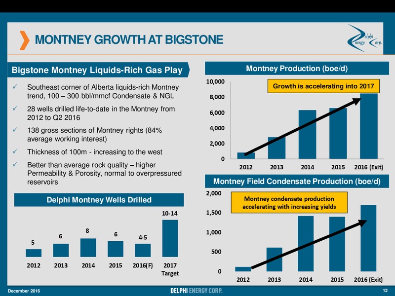 December 2016 Corporate Strategy Presentation – Delphi Energy Corp. – slide 11