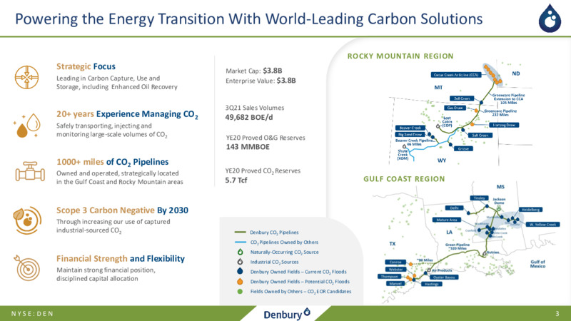 Goldman Sachs Global Energy and Clean Technology Conference – Denbury Inc. – slide 2
