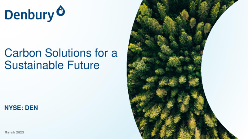 March 2023 Investor Presentation – Denbury Inc. – slide 1