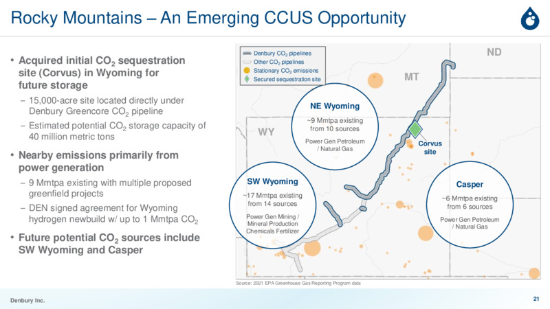 June 2023 Investor Presentation Carbon Solutions for a Sustainable Future – Denbury Inc. – slide 20