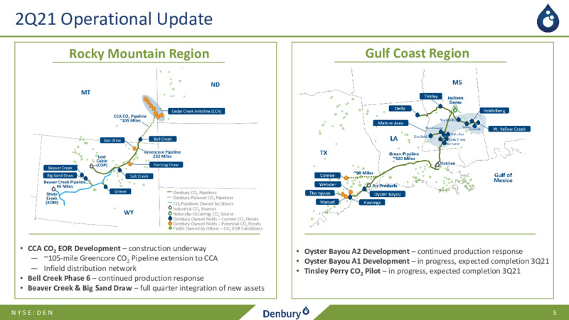 2Q21 Earnings Presentation – Denbury Inc. – slide 4