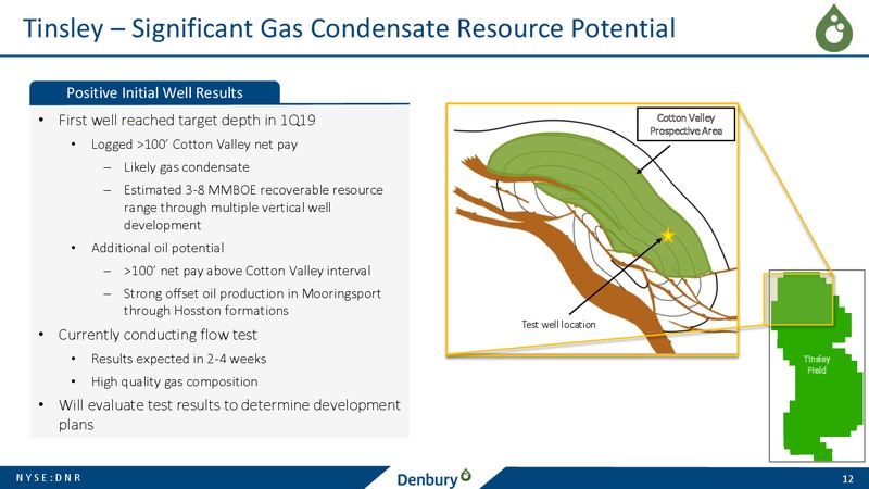1Q 2019 Earnings Presentation – Denbury Resources Inc. – slide 11
