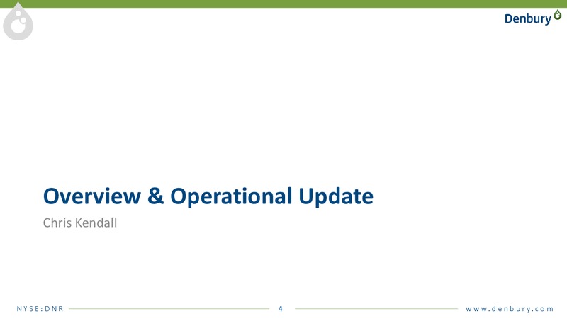 1Q 2018 Earnings Presentation – Denbury Resources Inc. – slide 3