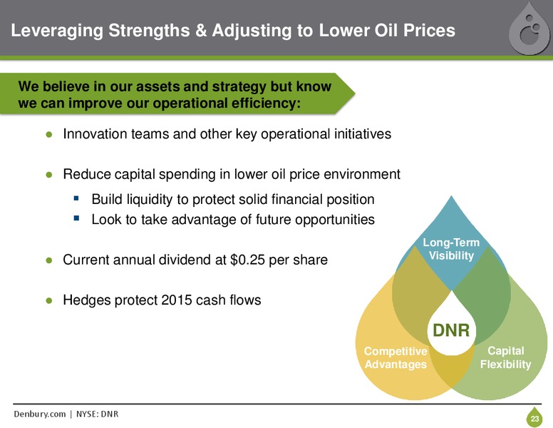 JULY 2015 CORPORATE PRESENTATION – Denbury Resources Inc. – slide 22