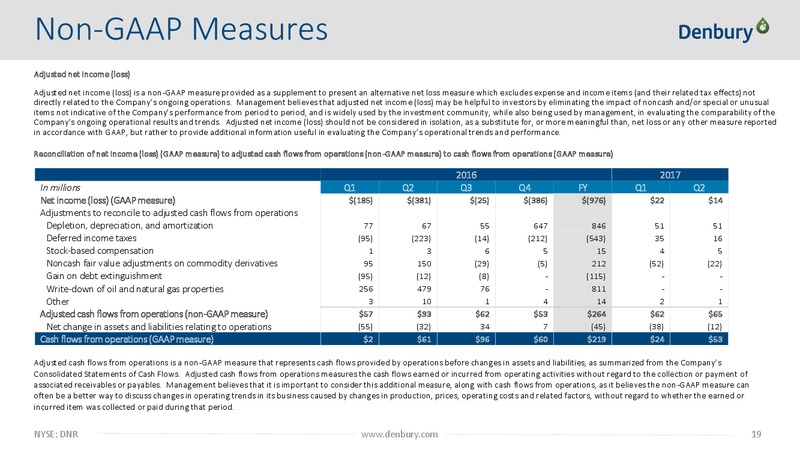 2Q 2017 Earnings Presentation – Denbury Resources Inc. – slide 18