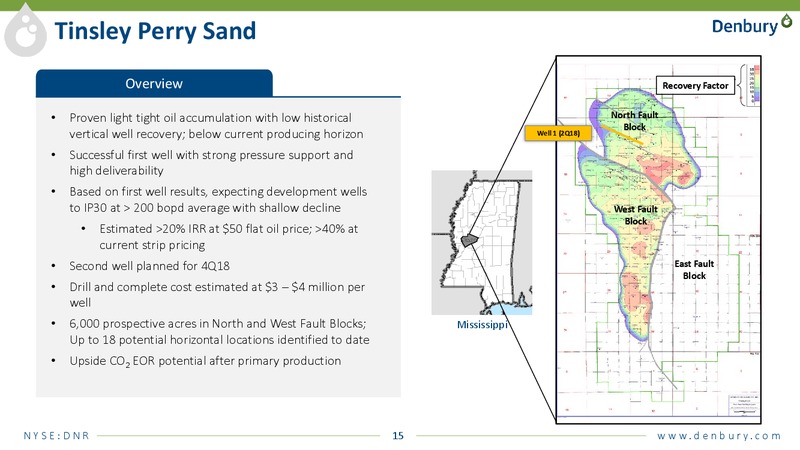 August 2018 Enercom Conference – Denbury Resources Inc. – slide 14