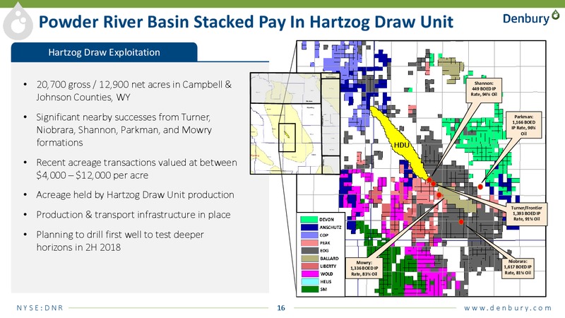 August 2018 Enercom Conference – Denbury Resources Inc. – slide 15