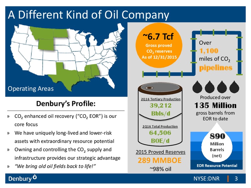 Barclays CEO Energy Power Conference – Denbury Resources Inc. – slide 2