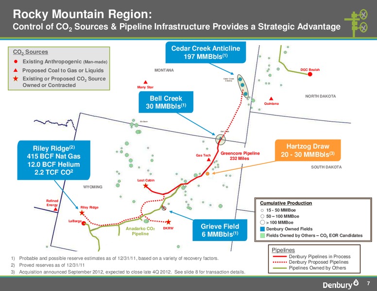 Corporate Presentation – Denbury Resources Inc. – slide 7