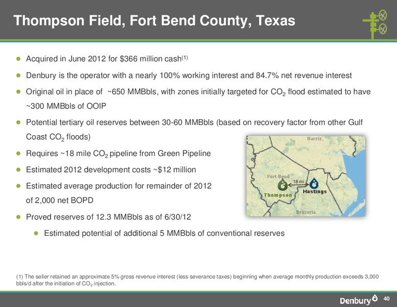 Corporate Presentation – Denbury Resources Inc. – slide 39