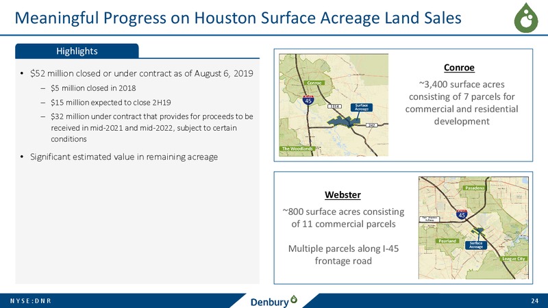 September 2019 Corporate Presentation – Denbury Resources Inc. – slide 23