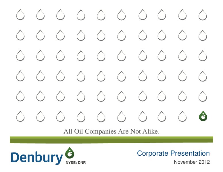 BofA Merrill Lynchs Global Energy Conference 2012 – Denbury Resources Inc. – slide 1