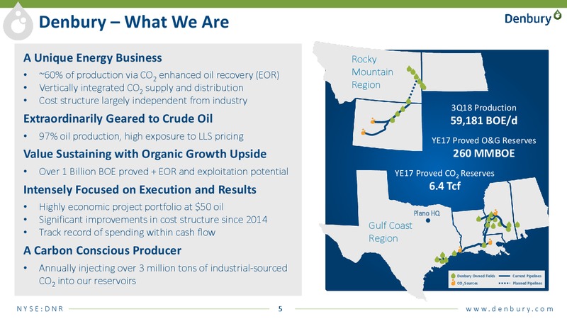 Bank of America Merrill Lynch 2018 Global Energy Conference – Denbury Resources Inc. – slide 3