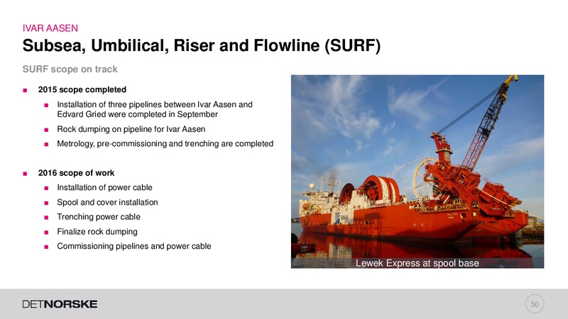 Capital Markets Day – Det Norske – slide 47