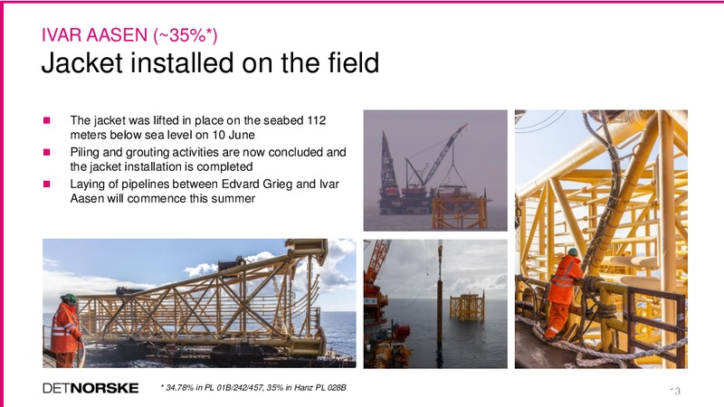 Q2 2015 Earnings Call – Det Norske – slide 13