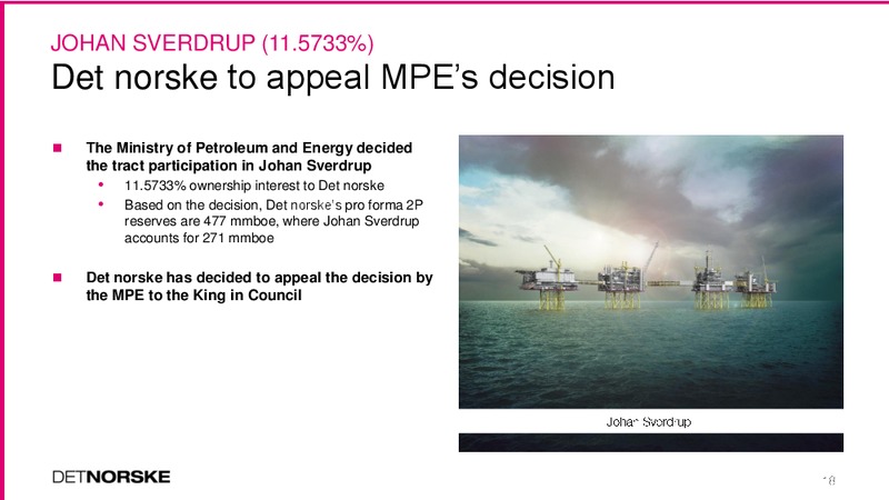 Q2 2015 Earnings Call – Det Norske – slide 18