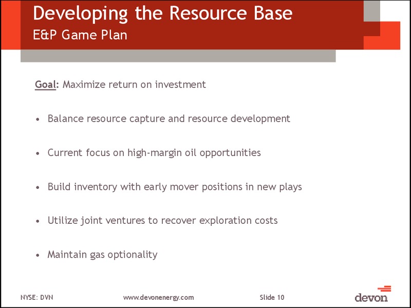 January 2013 Investor Meeting – Devon Energy Corp – slide 9