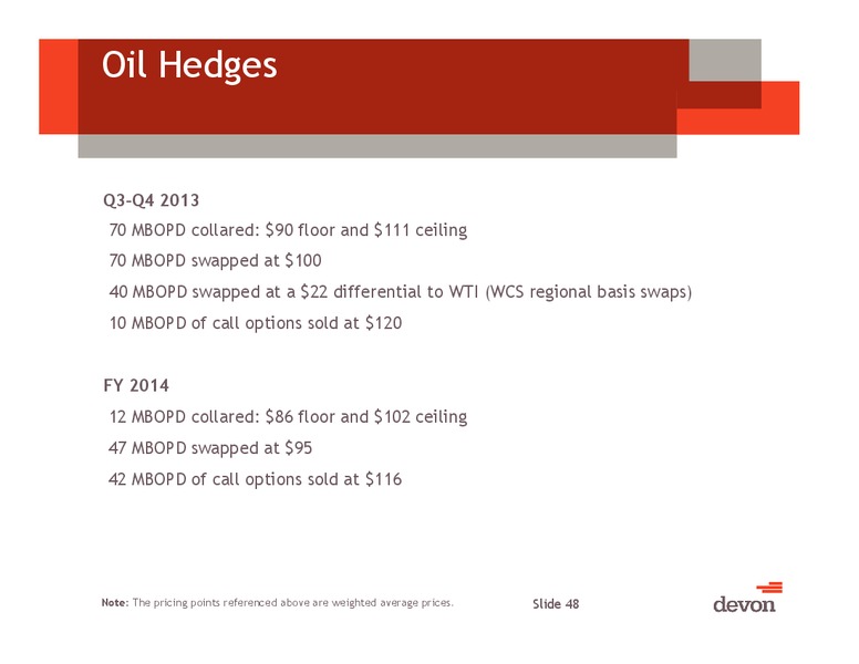 September 2013 Investor Meeting – Devon Energy Corp – slide 47